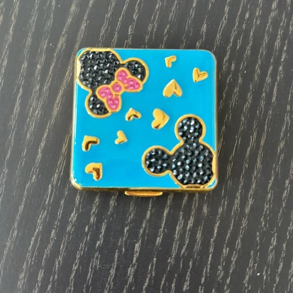 Estée Lauder crystal Disney Minnie and Mickey compact, never used - Picture 1 of 4